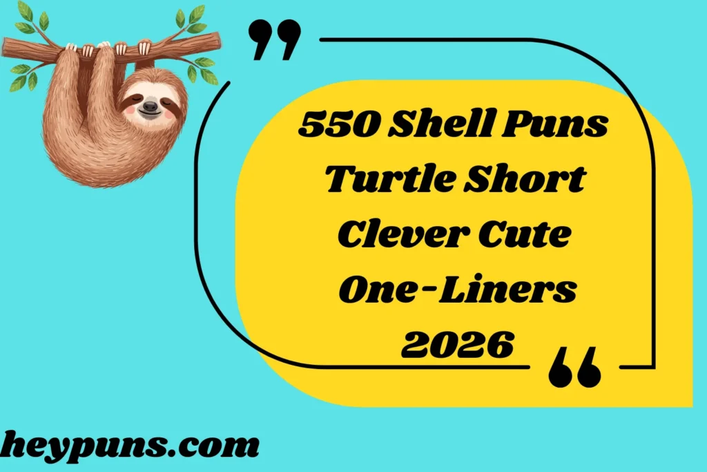 Shell Puns Turtle Short Clever Cute One-Liners