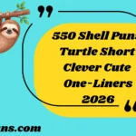 Shell Puns Turtle Short Clever Cute One-Liners