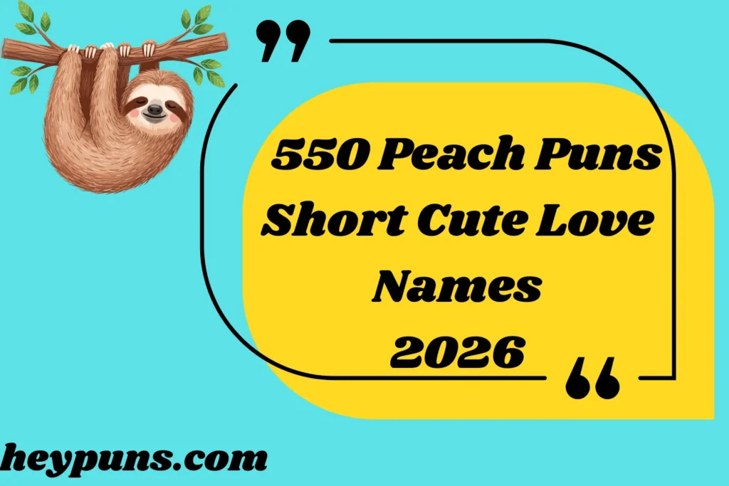 Peach Puns Short Cute Love Names