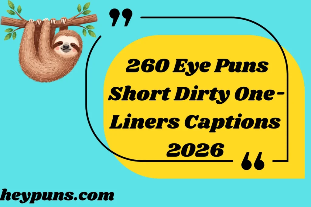 Eye Puns Short Dirty One-Liners Captions