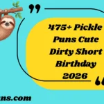 Pickle Puns Cute Dirty Short Birthday