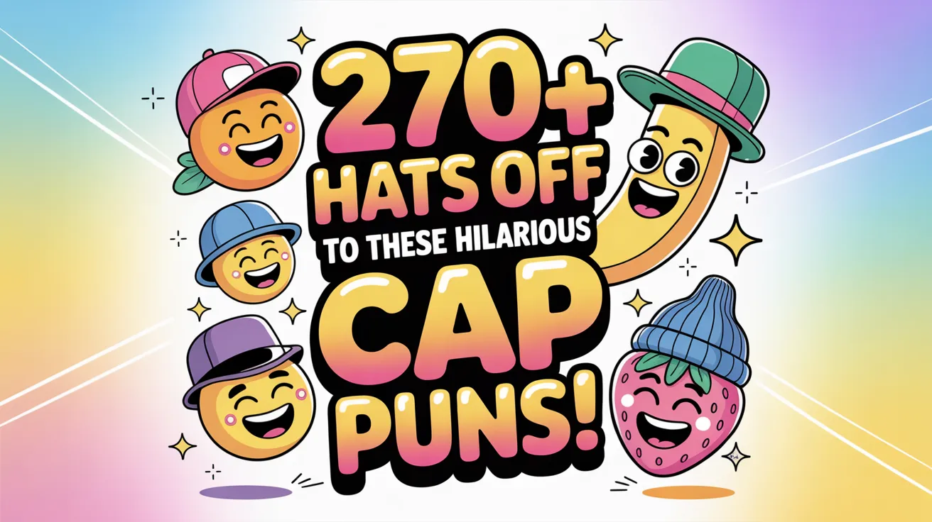 Hats Off to These Hilarious Cap Puns