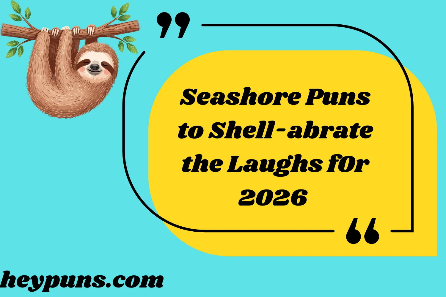 Seashore Puns to Shell-abrate the Laughs f0r