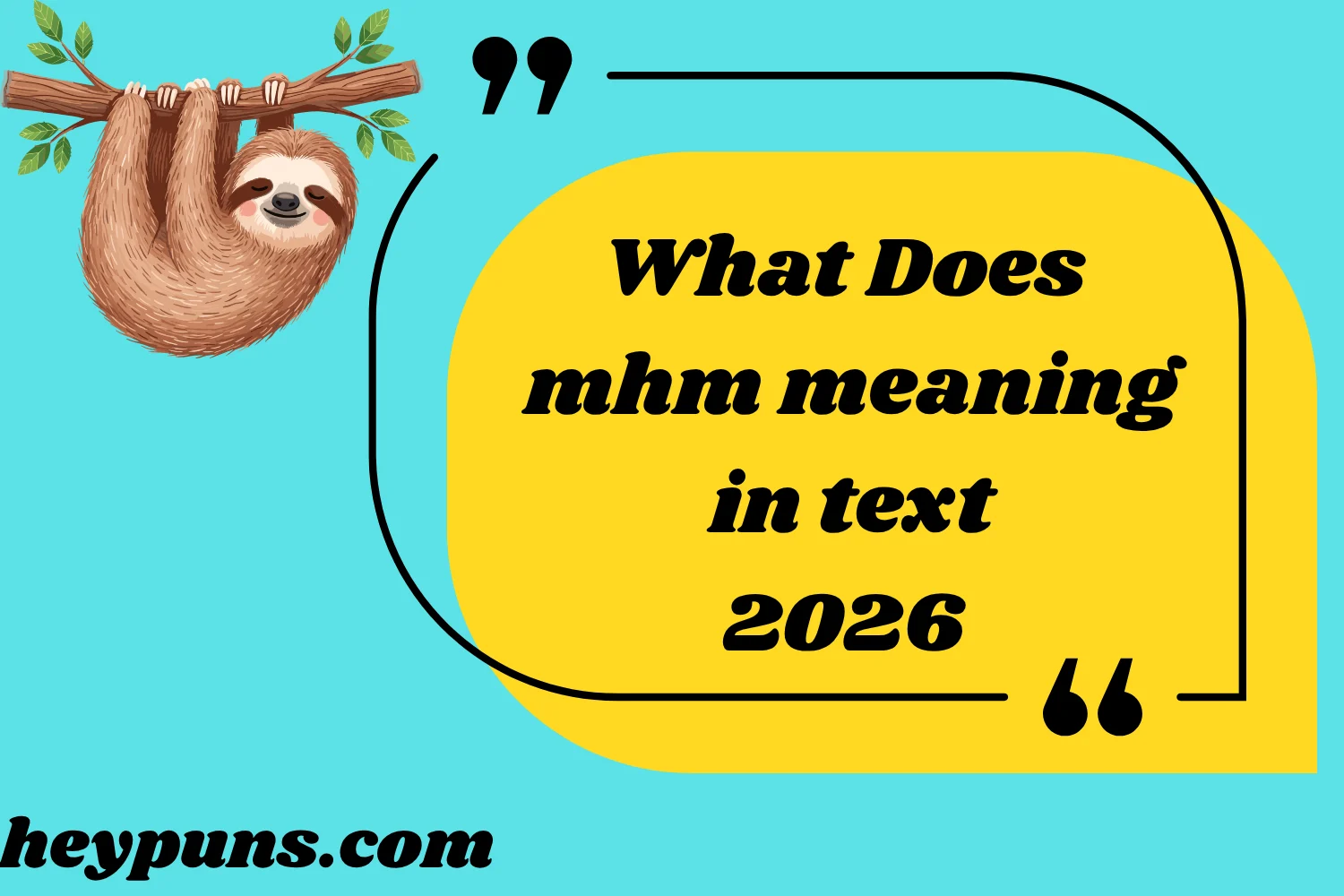 What Does mhm meaning in text