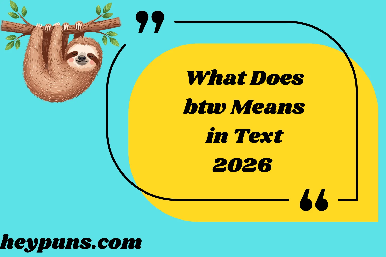 What Does btw Means in Text
