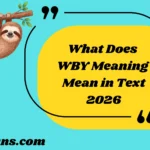 What Does WBY Meaning Mean in Text