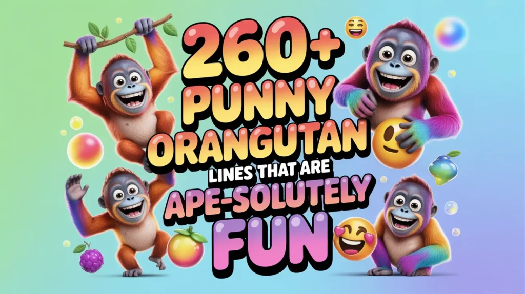 Punny Orangutan Lines That Are Ape-solutely Fun