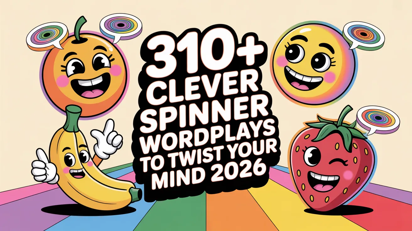Clever Spinner Wordplays to Twist Your Mind