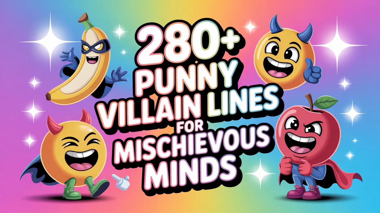 Punny Villain Lines for Mischievous Minds