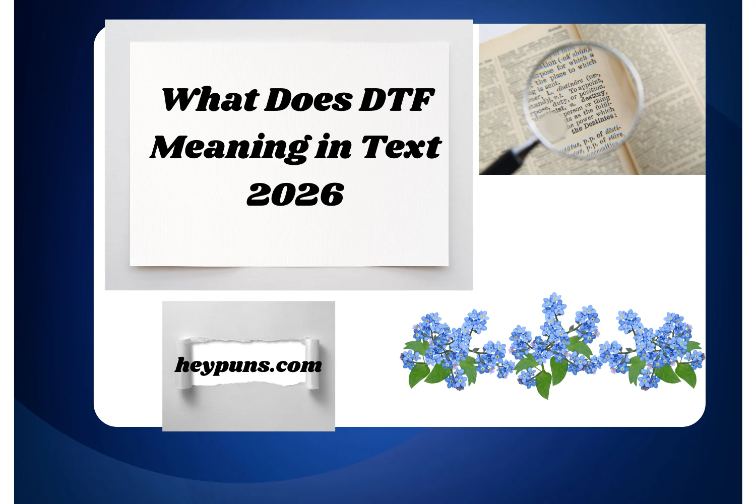 What Does DTF Meaning in Text