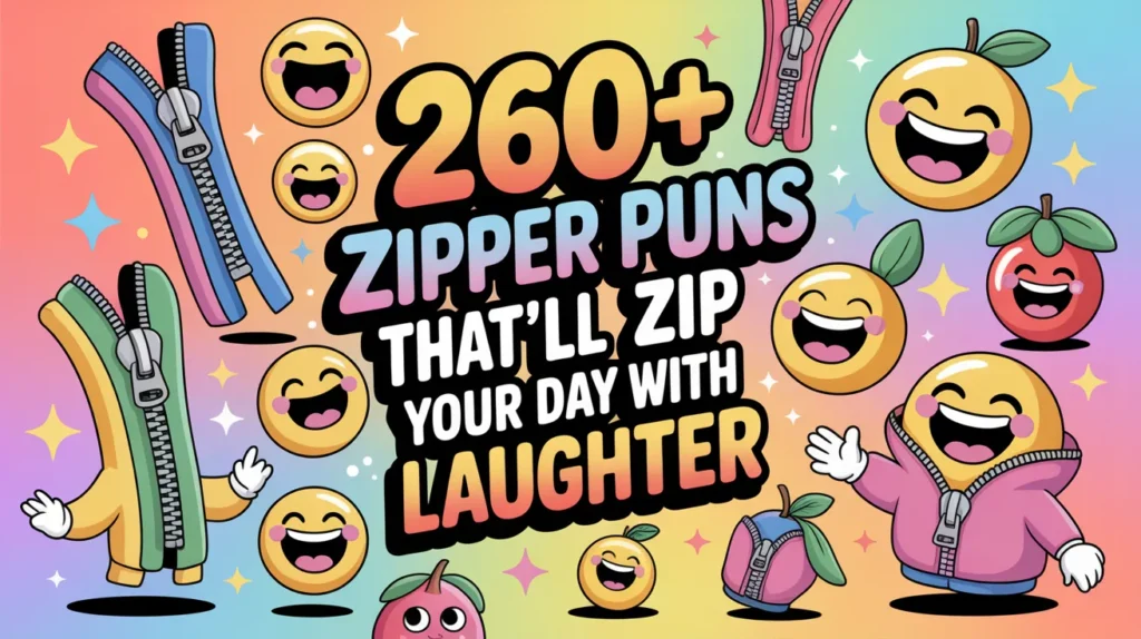 Zipper Puns That’ll Zip Up Your Day with Laughter