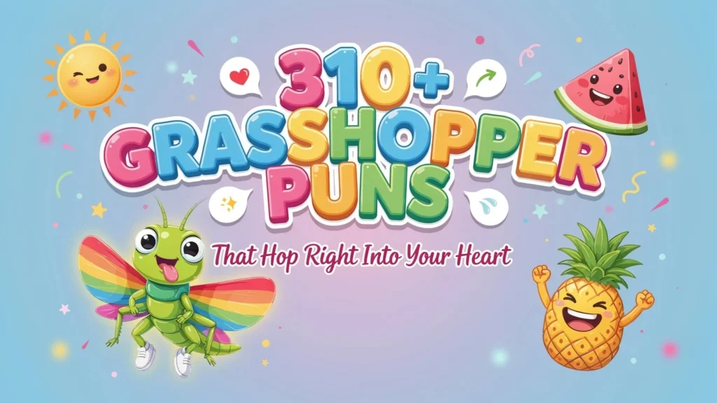 Grasshopper Puns That Hop Right Into Your Heart