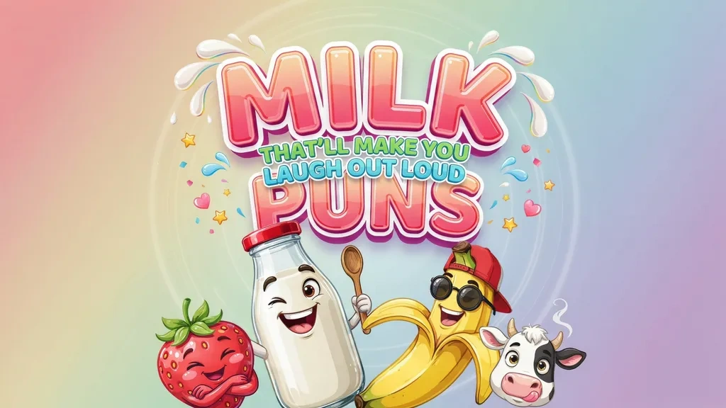 Milk Puns That'll Make You Laugh Out Loud